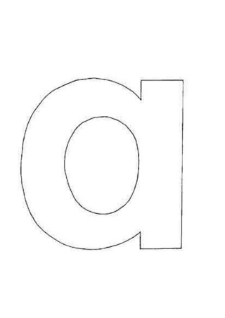 lowercase a - Letter and number coloring pages - Coloring book - 10doigts.com