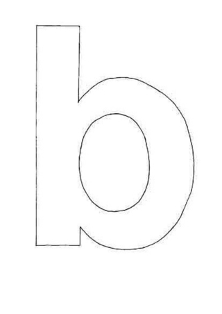 lowercase b - Letter and number coloring pages - Coloring book - 10doigts.com