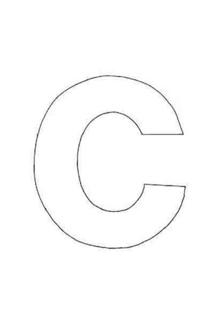 lowercase c - Letter and number coloring pages - Coloring book - 10doigts.com