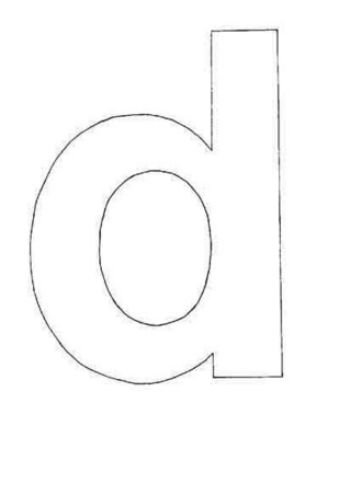lowercase d - Letter and number coloring pages - Coloring book - 10doigts.com