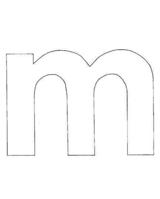 lowercase m - Letter and number coloring pages - Coloring book - 10doigts.com