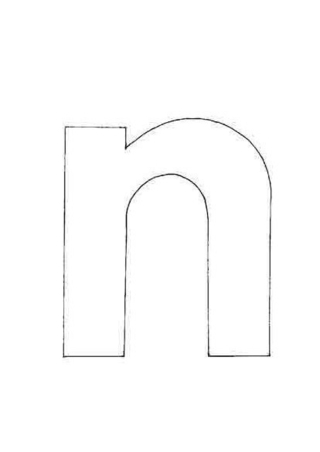 lowercase n - Letter and number coloring pages - Coloring book - 10doigts.com