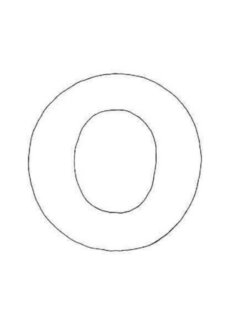 lowercase o - Letter and number coloring pages - Coloring book - 10doigts.com