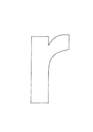 lowercase r - Letter and number coloring pages - Coloring book - 10doigts.com