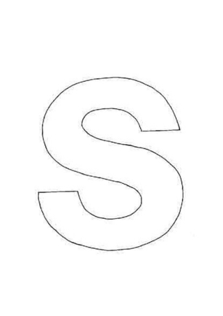 lowercase s - Letter and number coloring pages - Coloring book - 10doigts.com