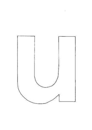 lowercase u - Letter and number coloring pages - Coloring book - 10doigts.com