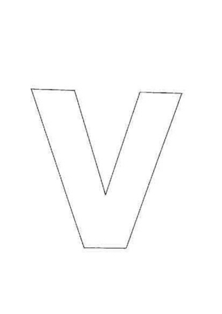 lowercase v - Letter and number coloring pages - Coloring book - 10doigts.com