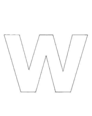 lowercase w - Letter and number coloring pages - Coloring book - 10doigts.com