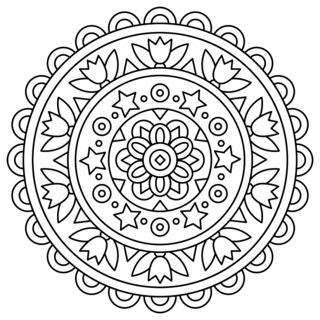 Mandala3 - Mandala coloring pages - Coloring book - 10doigts.com