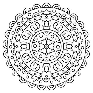 Mandala4 - Mandala coloring pages - Coloring book - 10doigts.com
