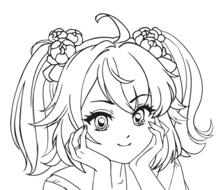 Manga 10 - Manga coloring pages - Coloring book - 10doigts.com