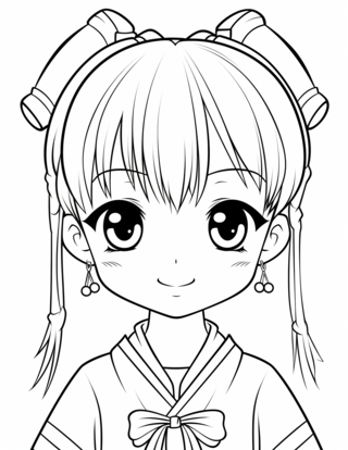 Manga 32 - Manga coloring pages - Coloring book - 10doigts.com
