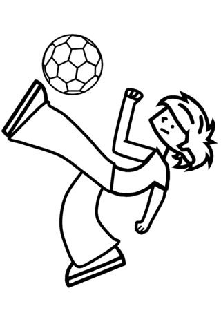 Soccer sport 03 - Olympic Games Sports Coloring Pages - Coloring book - 10doigts.com
