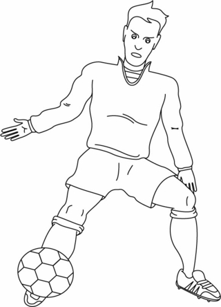 Football Sport 05 - Olympic Games Sports Coloring Pages - Coloring book - 10doigts.com