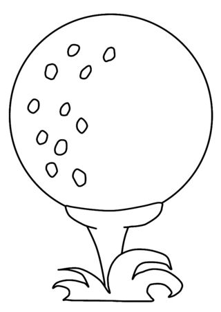 Golf Sport 03 - Olympic Games Sports Coloring Pages - Coloring book - 10doigts.com