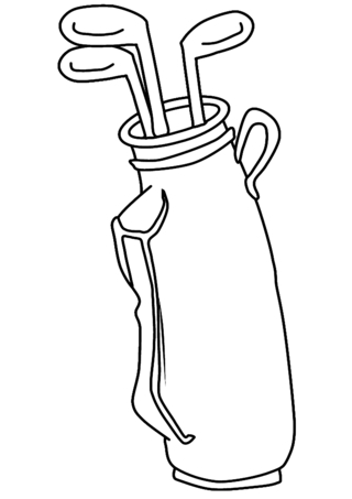 Golf sport 04 - Olympic Games Sports Coloring Pages - Coloring book - 10doigts.com