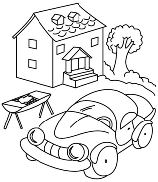 Auto 06 - Vehicle coloring pages - Coloring book - 10doigts.com