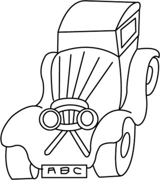 Auto 09 - Vehicle coloring pages - Coloring book - 10doigts.com