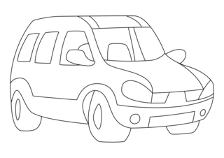 Auto 12 - Vehicle coloring pages - Coloring book - 10doigts.com
