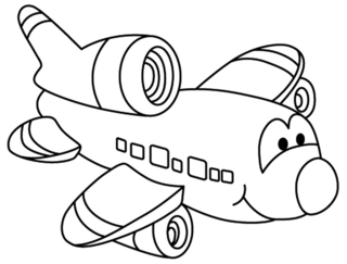 Plane 03 - Vehicle coloring pages - Coloring book - 10doigts.com
