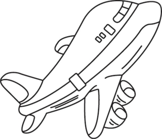 Airplane 04 - Vehicle coloring pages - Coloring book - 10doigts.com