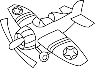 Airplane 07 - Vehicle coloring pages - Coloring book - 10doigts.com