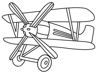Plane 08 - Vehicle coloring pages - Coloring book - 10doigts.com