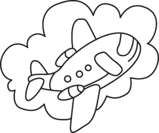 Plane 11 - Vehicle coloring pages - Coloring book - 10doigts.com