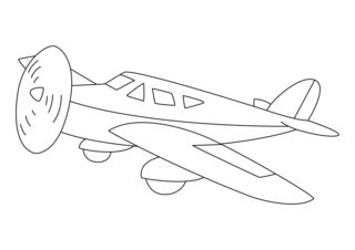 Airplane 15 - Vehicle coloring pages - Coloring book - 10doigts.com