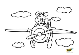 Plane 16 - Vehicle coloring pages - Coloring book - 10doigts.com