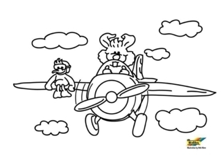 Plane 17 - Vehicle coloring pages - Coloring book - 10doigts.com