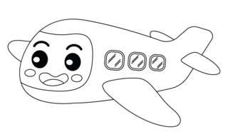 Airplane 18 - Vehicle coloring pages - Coloring book - 10doigts.com