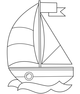 Boat 01 - Vehicle coloring pages - Coloring book - 10doigts.com