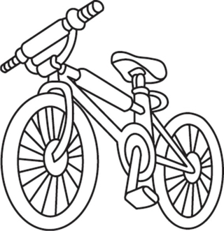 Bicycle 01 - Vehicle coloring pages - Coloring book - 10doigts.com