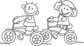 Bicycle 02 - Vehicle coloring pages - Coloring book - 10doigts.com