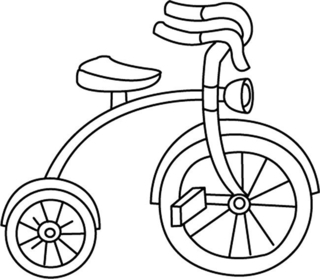 Bicycle 03 - Vehicle coloring pages - Coloring book - 10doigts.com
