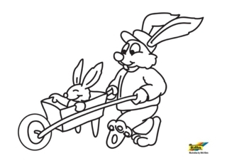 Wheelbarrow - Vehicle coloring pages - Coloring book - 10doigts.com