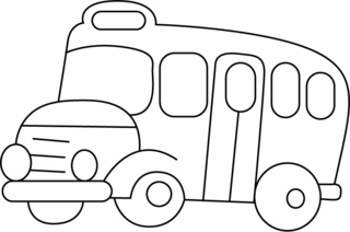 Bus 03 - Vehicle coloring pages - Coloring book - 10doigts.com