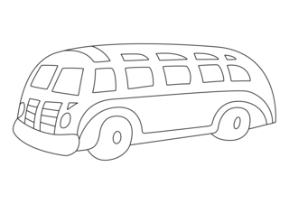 Bus 04 - Vehicle coloring pages - Coloring book - 10doigts.com
