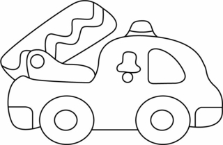 Truck 06 - Vehicle coloring pages - Coloring book - 10doigts.com