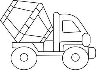 Truck 07 - Vehicle coloring pages - Coloring book - 10doigts.com