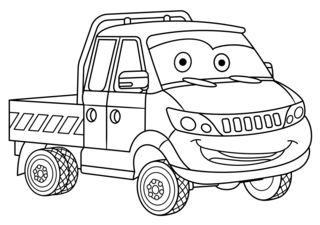 Truck 11 - Vehicle coloring pages - Coloring book - 10doigts.com