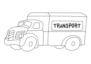Van 01 - Vehicle coloring pages - Coloring book - 10doigts.com