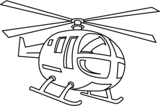 Helicopter 01 - Vehicle coloring pages - Coloring book - 10doigts.com