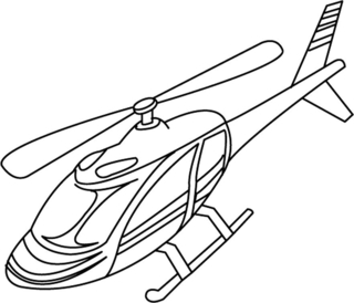 Helicopter 04 - Vehicle coloring pages - Coloring book - 10doigts.com