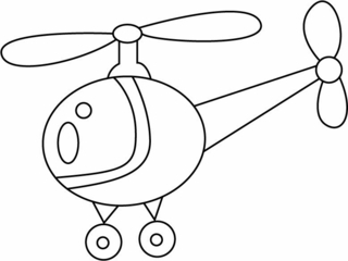Helicopter 05 - Vehicle coloring pages - Coloring book - 10doigts.com