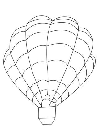 Hot Air Balloon 03 - Vehicle coloring pages - Coloring book - 10doigts.com