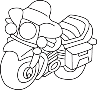 Moto 01 - Vehicle coloring pages - Coloring book - 10doigts.com