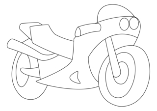Motorcycle 03 - Vehicle coloring pages - Coloring book - 10doigts.com
