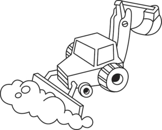 Excavator 02 - Vehicle coloring pages - Coloring book - 10doigts.com